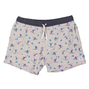 Chubbies Lounge Wear Mens 2XL Ski Pattern 7"‎ Inseam Cotton Sweat Shorts